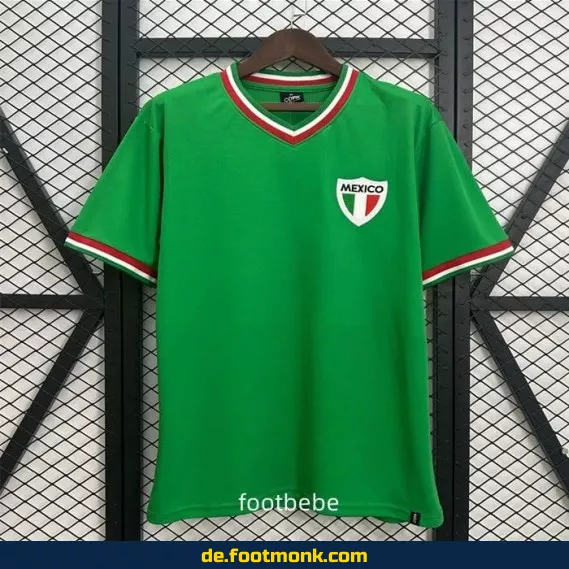 Authentisches Mexiko Heimtrikot 1970 – Retro Fußballtrikot Herren/Damen/Kinder | Vintage Fussballtrikots günstig kaufen