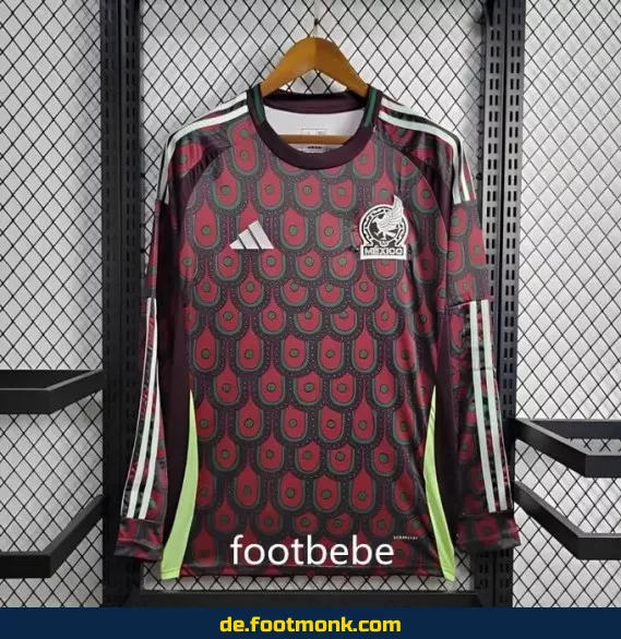 Mexiko Heimtrikot Langarm 2024 – Copa America – Fußballtrikot Herren/Damen/Kinder – Authentisches Adidas/Nike Trikot – Günstig Online Kaufen