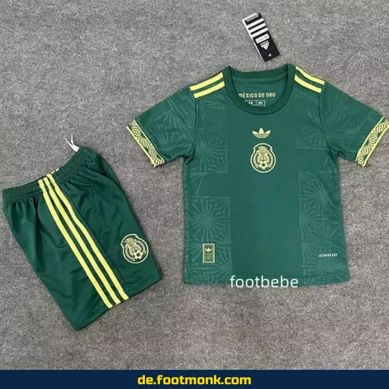 Mexiko Kinder Fußballtrikot 2025/2026 – Grün B | Günstige Fussballtrikots Online Kaufen