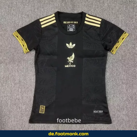 Frauen Fußballtrikot Mexiko 2025/2026 schwarz – Authentisches Damen Trikot