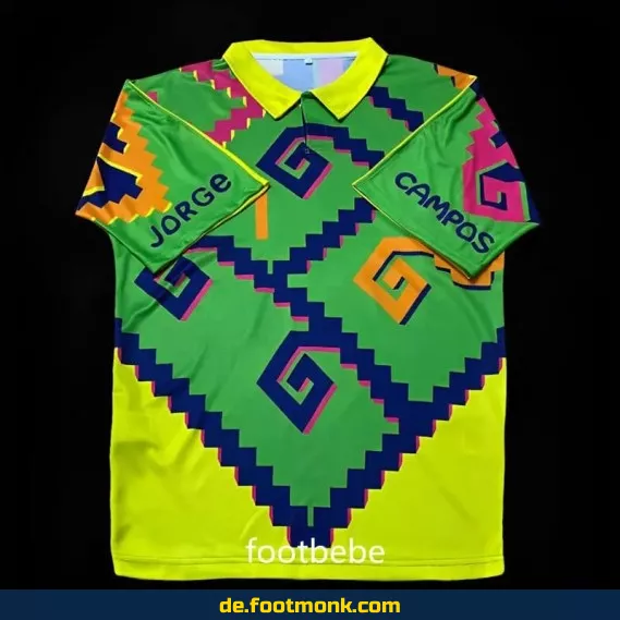Vintage Mexiko Torwart-Trikot 1995 – Retro Fußballtrikot Herren/Damen – Authentisches Fussballtrikot
