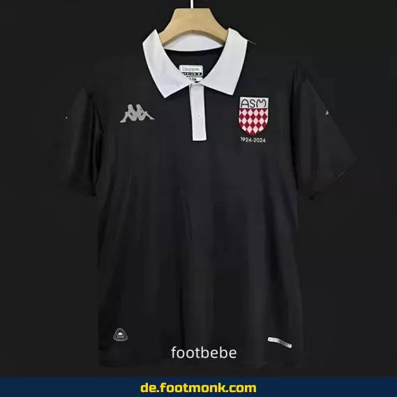 AS Monaco 2024/2025 100 Jahre Sonderedition schwarz – Authentisches Fußballtrikot für Herren, Damen & Kinder | Günstige Fussballtrikots online kaufen