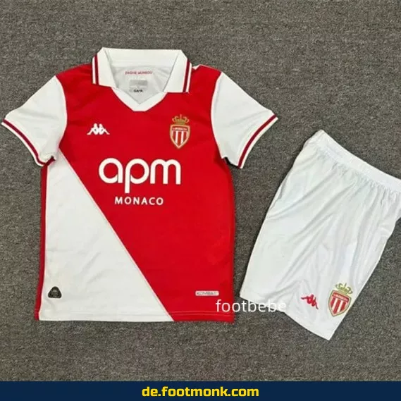 AS Monaco Heimtrikot Kinder 2024/2025 – Günstige Fußballtrikots online kaufen