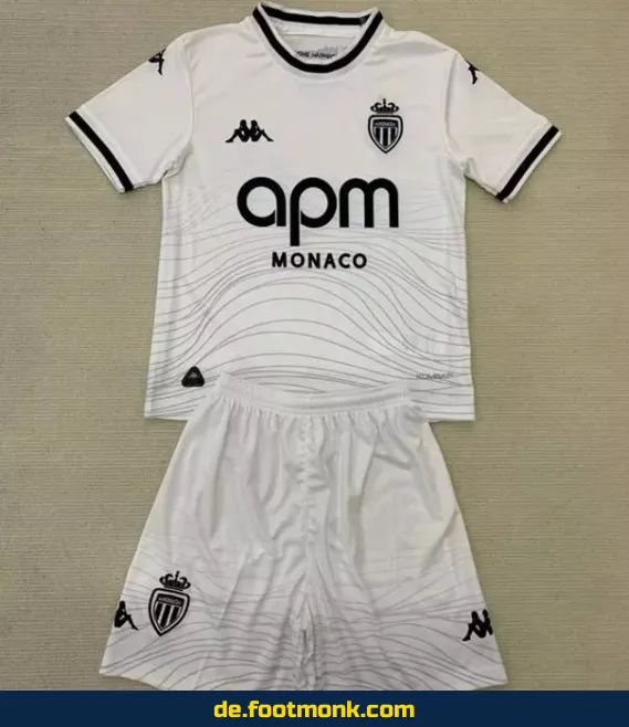 AS Monaco Kinder Fußballtrikot 2024/2025 Auswärts – Günstige Fussballtrikots Online Kaufen