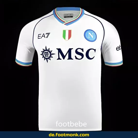 Fußballtrikot SSC Napoli 2023/2024 Auswärts weiß – Authentisches Herren Trikot