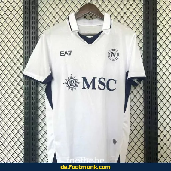 Fußballtrikot SSC Naples 2024/2025 Auswärts weiß – Authentisches Herren Trikot