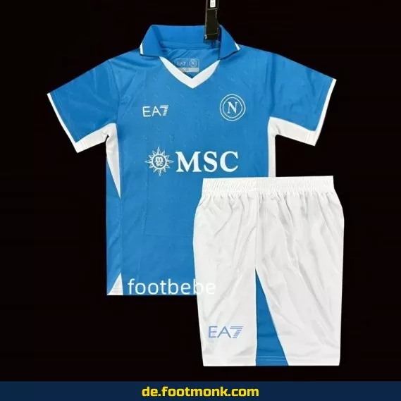 Kinder Fußballtrikot SSC Naples Heim 2024/2025 – Blaues Vereinstrikot für Jungen & Mädchen | Günstige Fußballtrikots online kaufen
