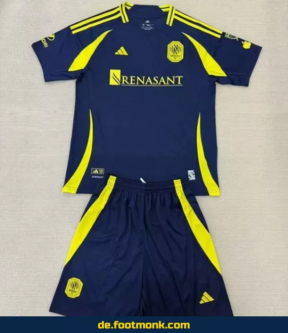 Kinder Fußballtrikot Nashville SC Auswärts 2025/2026 – Günstige Fussballtrikots online kaufen | Authentisches Vereinstrikot | Adidas/Nike