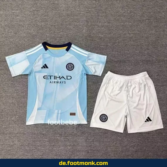 New York City FC Kinder Fußballtrikot 2025/2026 Heim – Günstige Fussballtrikots online kaufen