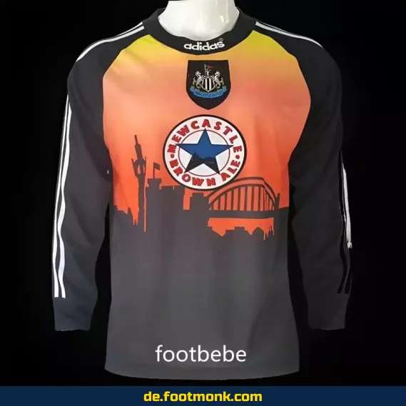 Newcastle United Vintage Torwart-Trikot 1996/97 – Retro Fußballtrikot mit langen Ärmeln – Authentisches Vereinstrikot