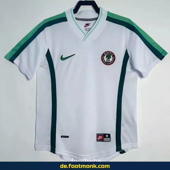 Nigeria Vintage 1998 Fußballtrikot Weiß – Original Fußballtrikot kaufen