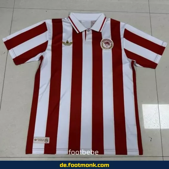 Olympiacos 1925-2025 100 Jahre Jubiläums-Trikot – Authentisches Retro-Fußballtrikot für Herren, Damen & Kinder | Günstig online kaufen | Personalisierbar