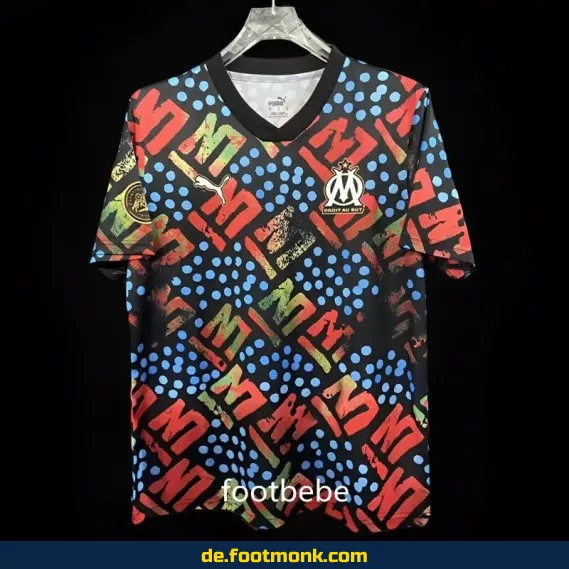 Olympique Marseille Trikot 2024/2025 Afrika Edition – Herren Auswärtstrikot Nr. 13 in Schwarz – Offiziell lizenziert