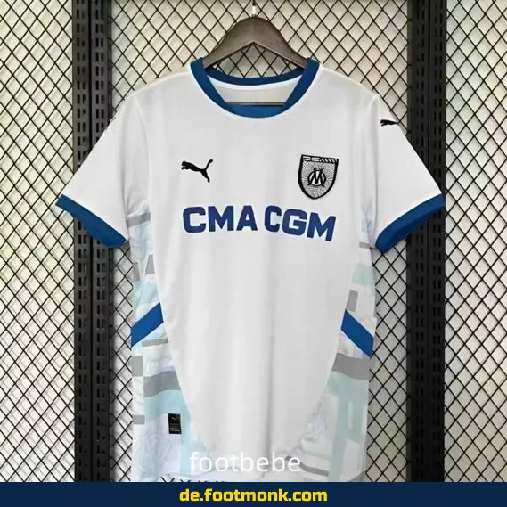 Olympique Marseille Heimtrikot 2024/2025 – Weißes Fußballtrikot für Herren, Damen & Kinder | Günstig online kaufen | Authentisches Vereinstrikot von Adidas | Personalisierbar mit Name & Nummer