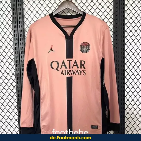 PSG Trikot 2024/2025 Dritte Ausgabe Rosé Langarm – Fußballtrikot Herren – Authentisches Nike Vereinstrikot – Fussballtrikots günstig online kaufen