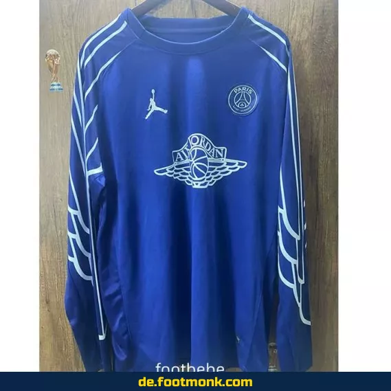 PSG Air Jordan 2024/2025 Langarm Fußballtrikot Blau – Authentisches Vereinstrikot für Herren | Fussballtrikots günstig online kaufen