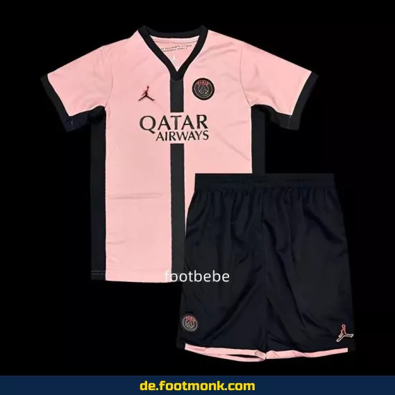 PSG Kinder Fußballtrikot 2024/2025 Dritte Ausgabe Rose – Günstige Fussballtrikots Online Kaufen