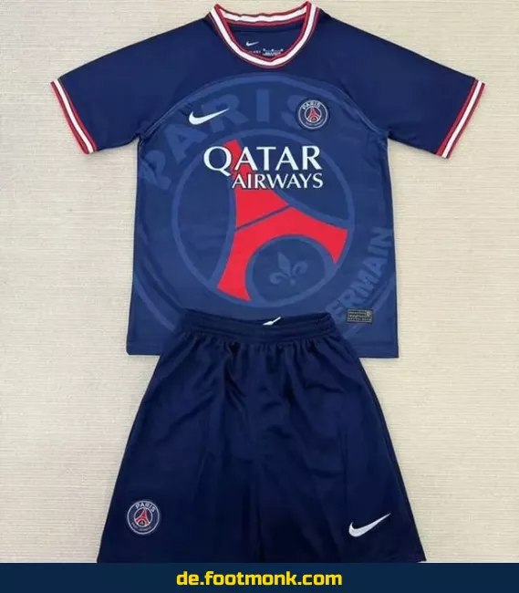PSG Kinder Fußballtrikot 2025/2026 – Blaues Heimtrikot | Günstige Fussballtrikots für Kinder | Authentische Vereinstrikots