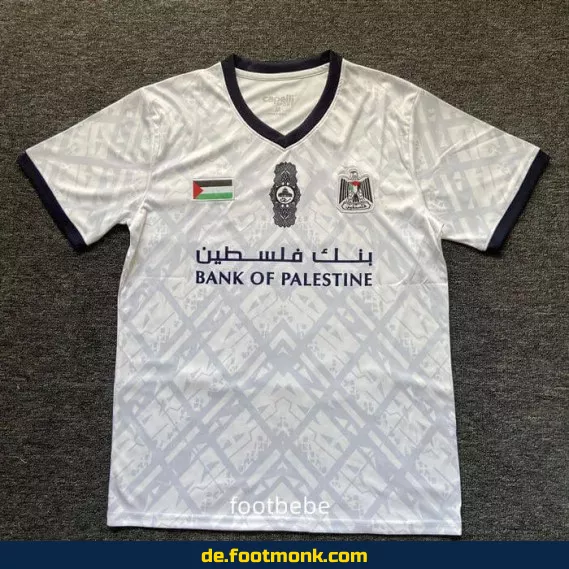 Fußballtrikot Palästina 2024/2025 Weiß – Limitierte Sonderedition