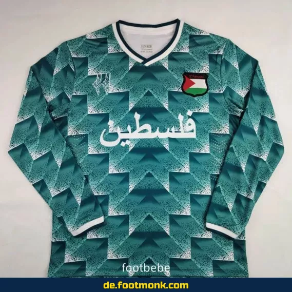 Palästina Trikot 2024/2025 Langarm – Blaues Fußballtrikot Herren/Damen – Authentisches Vereinstrikot – Fussballtrikots günstig online kaufen