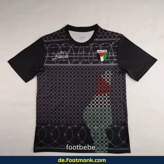 Palästina Trikot 2024/2025 – Sonderedition Schwarz | Fußballtrikot Herren/Damen/Kinder | Günstige Fussballtrikots | Personalisierbar
