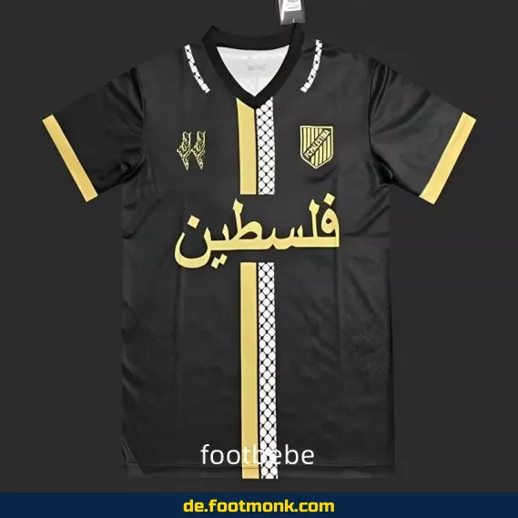 Palästina Fußballtrikot 2024/2025 – Herren/Damen/Kinder – Schwarz – Authentisches Vereinstrikot – Personalisierbar – Nike/Adidas – Günstig online kaufen