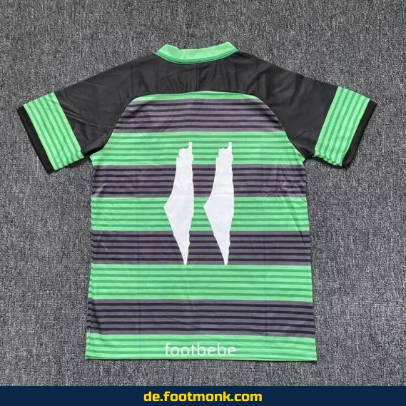 Palästina Trikot 2024/2025 – Grüne Streifen – Fußballtrikot Herren/Damen/Kinder – Authentisches Vereinstrikot – Jetzt günstig online kaufen