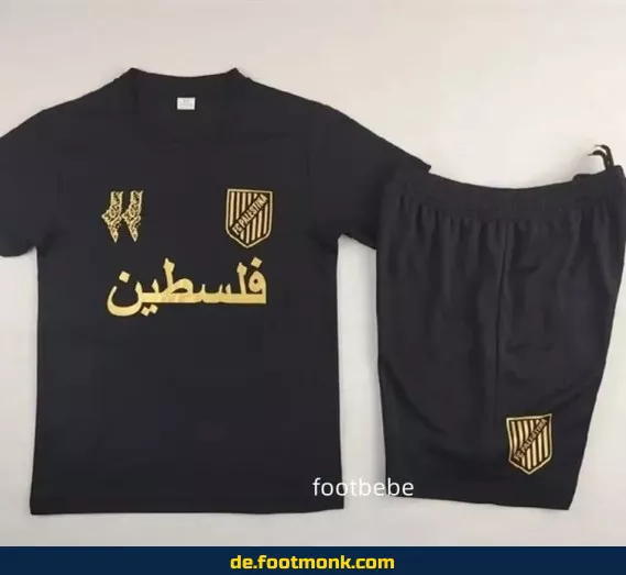 Palästina Kinder Fußballtrikot 2024/2025 – Schwarz B | Günstige Fussballtrikots Online Kaufen