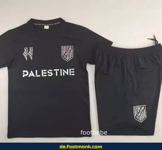 Palästina Kinder Fußballtrikot 2024/2025 – Schwarz C | Günstige Fussballtrikots für Kinder | Authentische Vereinstrikots