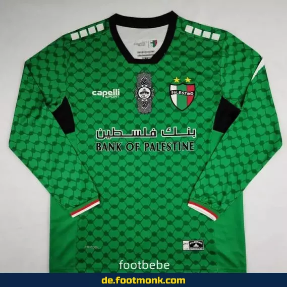 Palestino Fußballtrikot 2024/2025 – Langarm in Grün | Günstige Vereinstrikots | Herren Damen Kinder | Authentisches Retro Design