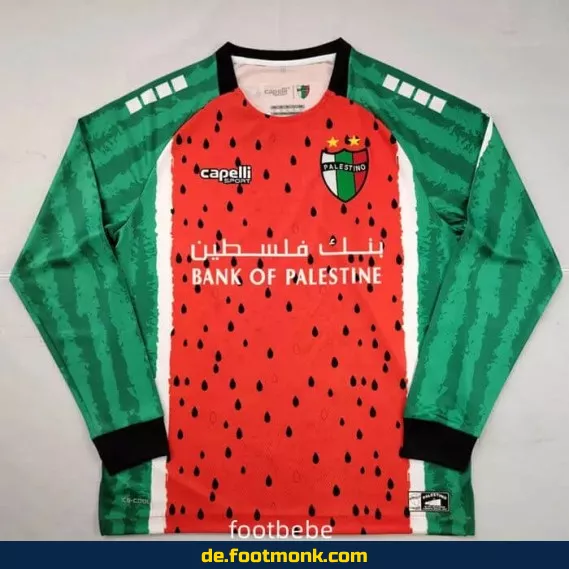 Palestino Trikot 2025/2026 – Drittes Trikot mit langen Ärmeln | Fußballtrikot Herren/Damen/Kinder | Authentisches Vereinstrikot | Günstig online kaufen