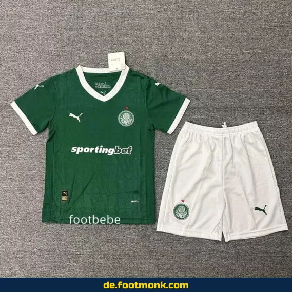 Palmeiras Kinder Fußballtrikot 2025/2026 – Grün | Günstige Vereinstrikots | Fußballtrikots für Jungen & Mädchen