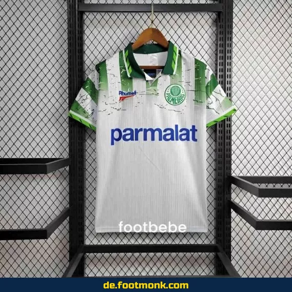 Vintage Palmeiras Auswärtstrikot 1996/97 – Weißes Retro Fußballtrikot (Herren/Damen) – Authentisches Vereinstrikot