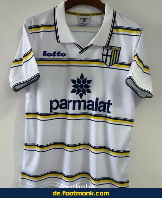 Vintage Parma Calcio Auswärtstrikot 1998/1999 – Retro Fußballtrikot Herren/Damen – Authentisches Vereinstrikot