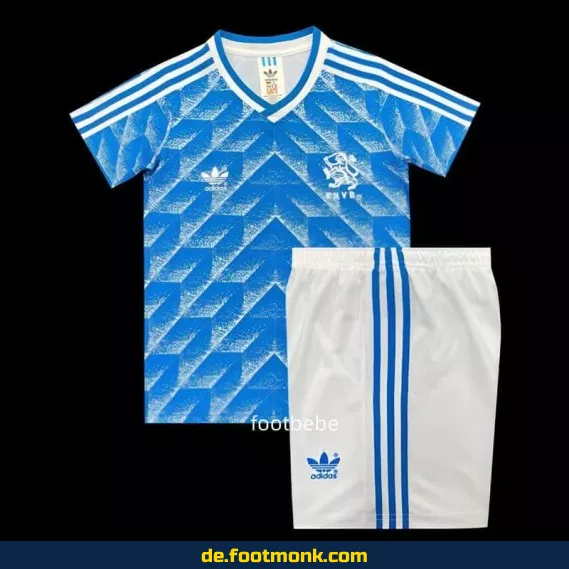Original Niederlande Kinder Fußballtrikot 1988 Auswärts blau - Retro Vintage Fussballtrikot günstig kaufen