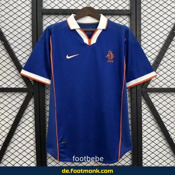 Vintage Niederlande Auswärtstrikot 1998 – Retro Fußballtrikot Herren/Damen