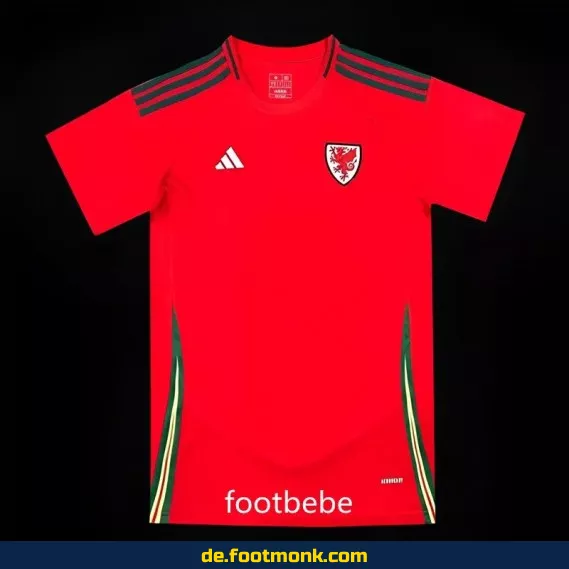 Wales Heimtrikot 2024 rot – Fußballtrikot Herren/Damen/Kinder | Günstig online kaufen | Authentisches Fussballtrikot