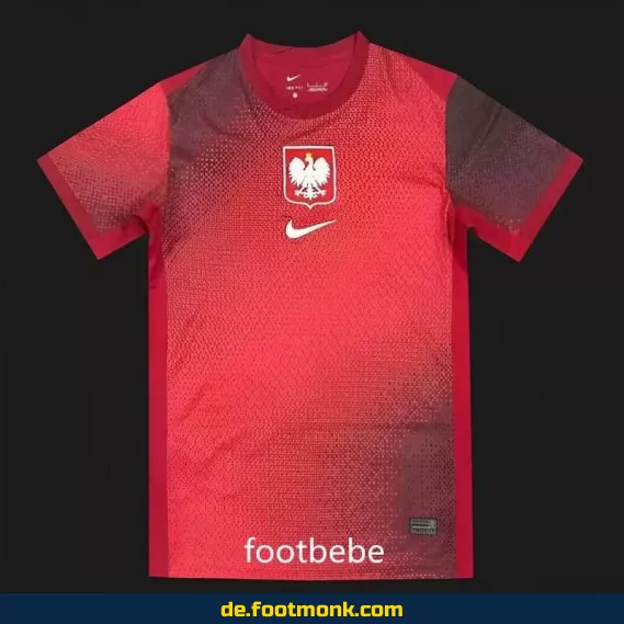 Polen Auswärtstrikot 2024 Rot – Fußballtrikot Herren/Damen/Kinder | Günstige Fussballtrikots online kaufen