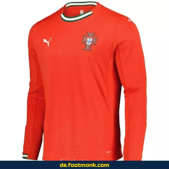 Portugal Heimtrikot 2025 Langarm – Authentisches Fußballtrikot für Herren