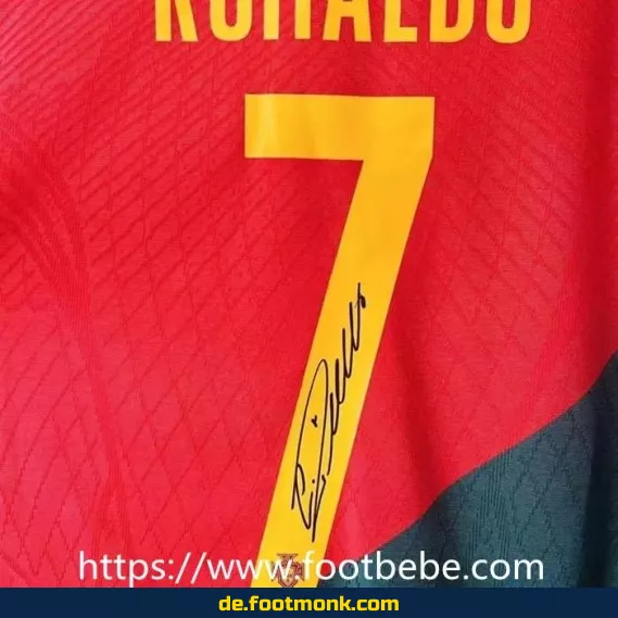 Portugal Heimtrikot 2022 #7 Ronaldo signiert – Authentisches Fußballtrikot Herren – Offiziell lizenziert – Limitierte Edition – Jetzt günstig kaufen
