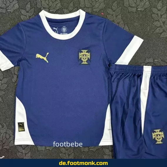 Portugal Kinder Fußballtrikot 2025/2026 – Blaues Teamtrikot für Jungen & Mädchen | Günstige Fussballtrikots Online Kaufen