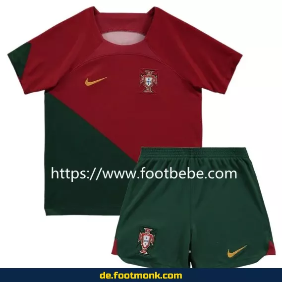 Portugal Heimtrikot Kinder WM 2022 – Fußballtrikots günstig online kaufen | Authentische Nike/Adidas Fussballtrikots
