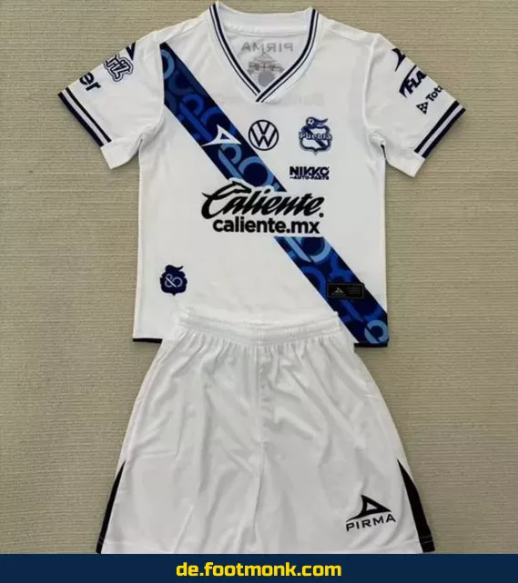 Kinder Fußballtrikot Puebla 2024/2025 Heim – Günstige Vereinstrikots online kaufen