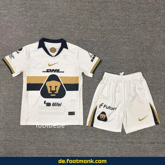 Pumas UNAM Kinder Fußballtrikot 2025/2026 Heim – Günstige Vereinstrikots online kaufen