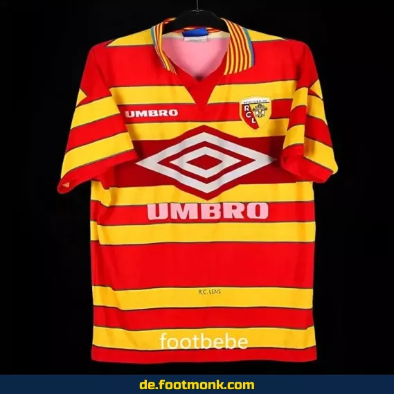 RC Lens Vintage Fußballtrikot 1997/98 Heim – Authentisches Retro-Trikot für Herren, Damen & Kinder | Fussballtrikots günstig kaufen