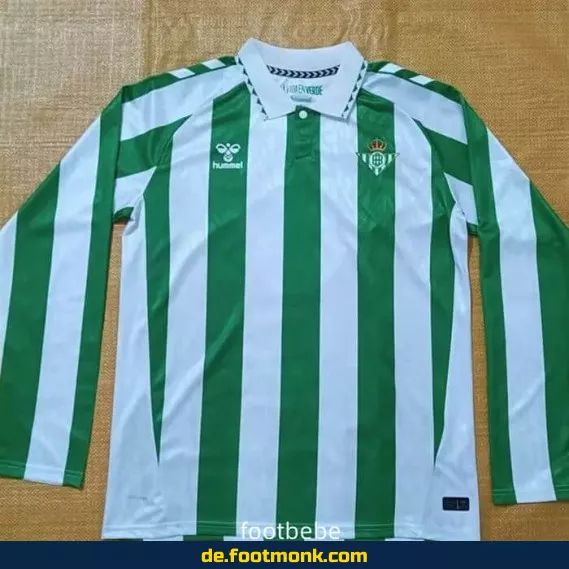 Real Betis Heimtrikot 2024/2025 Langarm – Authentisches Fußballtrikot Herren/Damen/Kinder | Günstig online kaufen | Personalisierbar
