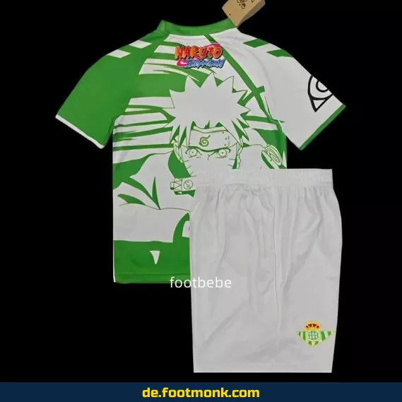 Real Betis Kinder Fußballtrikot 2025/2026 – Naruto Shippuden Design | Günstige Vereinstrikots online kaufen | Personalisierbar