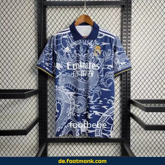 Real Madrid Dragon Blau Trikot 2023/2024 – Authentisches Fußballtrikot für Herren, Damen & Kinder | Günstig online kaufen | Nike/Adidas | Personalisierbar