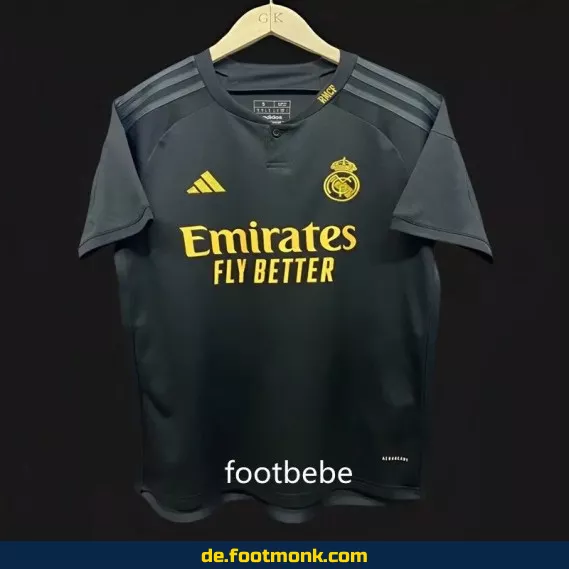 Real Madrid Trainings-Trikot 2023/2024 – Herren/Damen/Kinder – Schwarz | Günstige Fußballtrikots | Nike/Adidas | Personalisiert | Authentisch