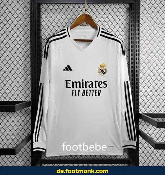 Real Madrid Heimtrikot 2024/2025 Langarm – Authentisches Fußballtrikot für Herren | Günstig online kaufen | Nike Vereinstrikot